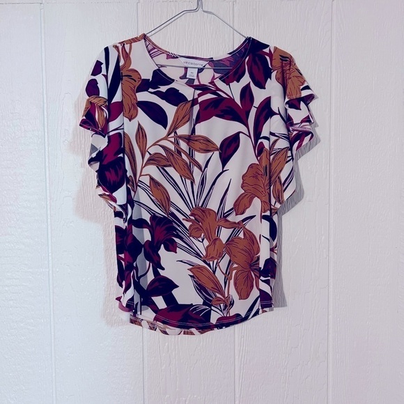 Liz Claiborne floral top size SP - Picture 1 of 3